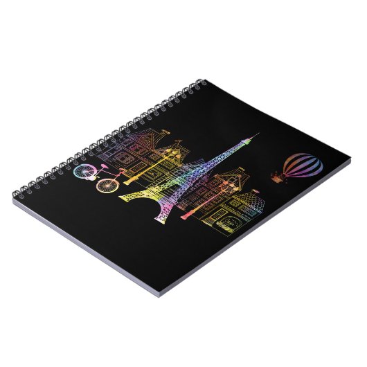 エッフェルタワーラブフランスウィメンズパリ ノートブック (左側)