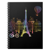 エッフェルタワーラブフランスウィメンズパリ ノートブック (正面)