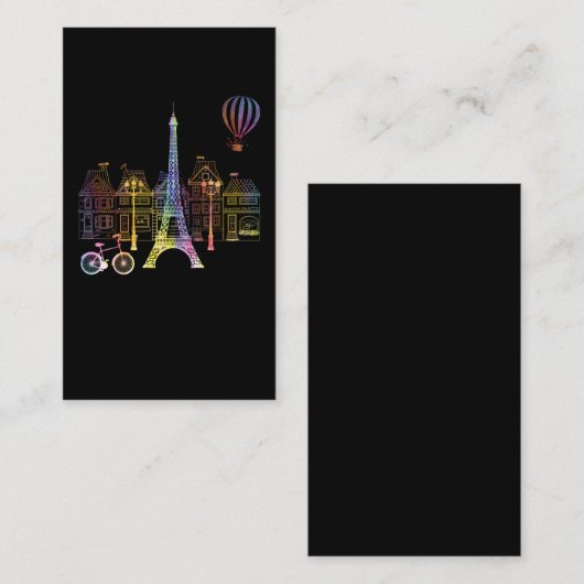 エッフェルタワーラブフランスウィメンズパリ 名刺 (正面/裏面)