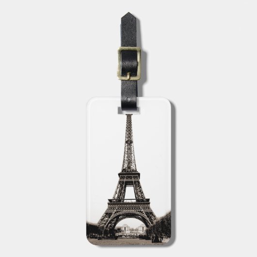 エッフェルタワーラベル用荷物用 ラゲッジタグ (正面縦)