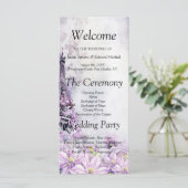 エッフェルタワーラベンダーロマンス結婚式 プログラム (スタンド正面)