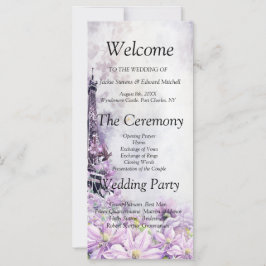 エッフェルタワーラベンダーロマンス結婚式 プログラム