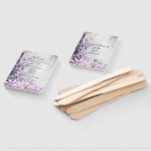 エッフェルタワーラベンダーロマンス結婚式 プログラム ハンドファン (組立なし)