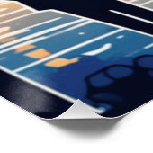 エッフェルタワーランドマークオブパリ ポスター (コーナー)