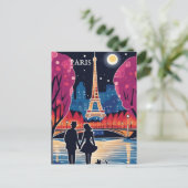 エッフェルタワーランドマークオブパリ ポストカード (スタンド正面)