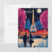エッフェルタワーランドマークオブパリ ポストカード (正面/裏面)