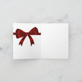 エッフェルタワーレッドボウサンキューカード サンキューカード (内部)