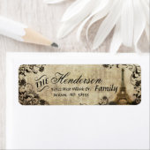 エッフェルタワーヴィンテージウェディング差出人住所ラベル ラベル (インサイチュ)