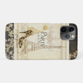 エッフェルタワーヴィンテージパリファッションシューシャンデリア Case-Mate iPhoneケース (裏面(横))