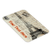 エッフェルタワーヴィンテージフランスのフレキシブル磁石 マグネット (右側)