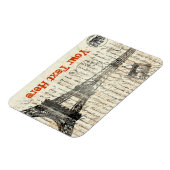 エッフェルタワーヴィンテージフランスのフレキシブル磁石 マグネット (左側)