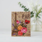 エッフェルタワーヴィンテージフランスの ポストカード (スタンド正面)