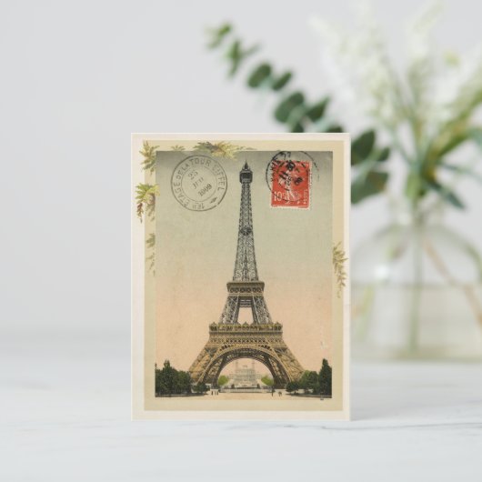 エッフェルタワーヴィンテージ再生 ポストカード (スタンド正面)