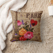 エッフェルタワーヴィンテージ フランスの クッション (ブランケット)