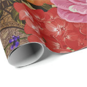 エッフェルタワーヴィンテージ フランスの ラッピングペーパー (ロールコーナー)