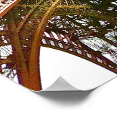 エッフェルタワー写真イラストレーション。 ポスター (角)