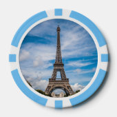エッフェルタワー写真 ポーカーチップ (正面)