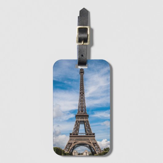 エッフェルタワー写真 ラゲッジタグ (正面縦)