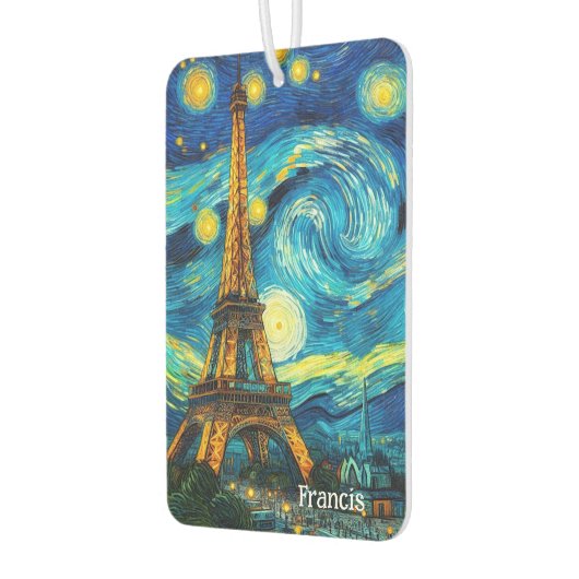 エッフェルタワー印象主義 カーエアーフレッシュナー (左)