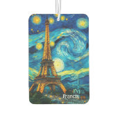 エッフェルタワー印象主義 カーエアーフレッシュナー (裏面)