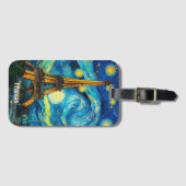 エッフェルタワー印象主義 ラゲッジタグ (正面横)