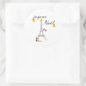 エッフェルタワー国旗フランス・ジュヌール ラウンドシール (バッグ)