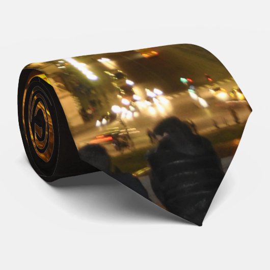 エッフェルタワー夜のネクタイ ネクタイ (ロール)