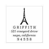 エッフェルタワー差出人住所 セルフインキングスタンプ (デザイン)