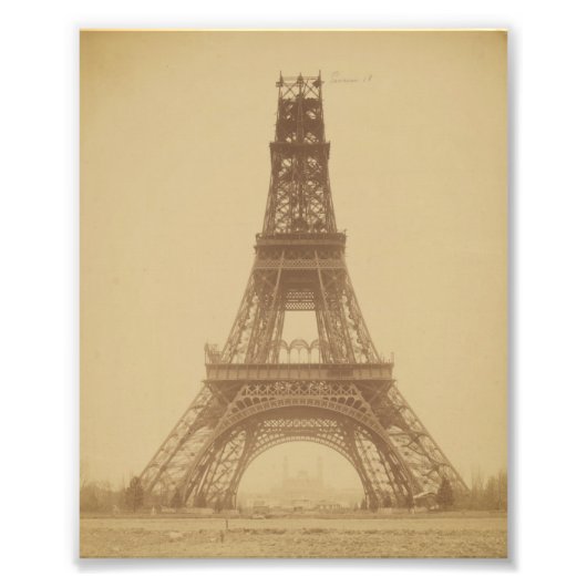 エッフェルタワー建築1888 フォトプリント            (正面)