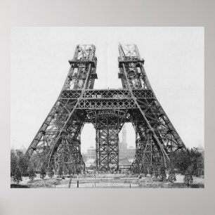エッフェルタワー建築 ポスター