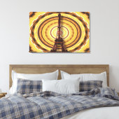 エッフェルタワー抽象芸術背景 キャンバスプリント (インサイチュ (寝室))