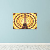 エッフェルタワー抽象芸術背景 キャンバスプリント (インサイチュ (ウッドフロア))