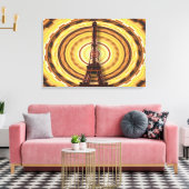 エッフェルタワー抽象芸術背景 キャンバスプリント (インサイチュ (リビング))