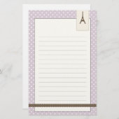 エッフェルタワー文具 便箋 (正面/裏面)