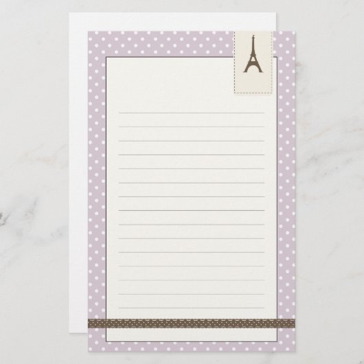 エッフェルタワー文具 便箋 (正面/裏面)