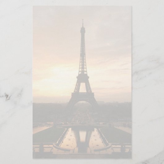 エッフェルタワー文具 便箋 (裏面)