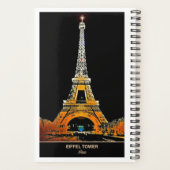 エッフェルタワー旅行：冒険を計画するプランナー プランナー手帳 (裏面)