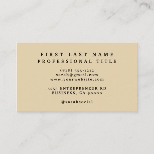 エッフェルタワー旅行 名刺 (裏面)