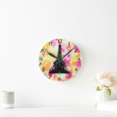 エッフェルタワー時計 ラウンド壁時計 (ホーム)