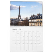 エッフェルタワー暦 カレンダー (2月 2026)