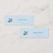 エッフェルタワー水平ブックマーク（バルク） -おもしろい スキニー名刺 (正面/裏面)