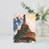 エッフェルタワー浮世絵 ポストカード (スタンド正面)