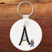 エッフェルタワー漫画 キーホルダー (正面)