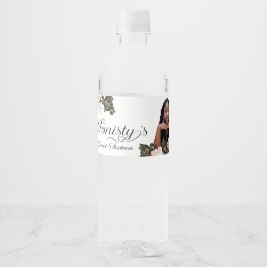 エッフェルタワー甘い16のボトルのラベル。 ペットボトルラベル (正面)