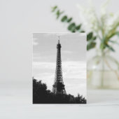 エッフェルタワー白黒はがき ポストカード (スタンド正面)