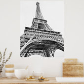 エッフェルタワー白黒ポスター ポスター (キッチン)