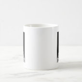 エッフェルタワー白黒画像 コーヒーマグカップ (中央)