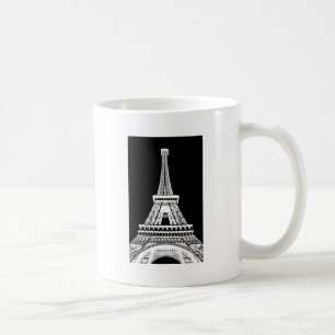 エッフェルタワー白黒画像 コーヒーマグカップ