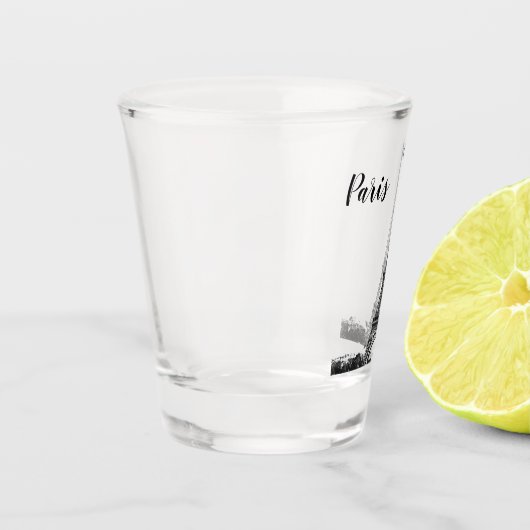 エッフェルタワー白黒 ショットグラス (左)