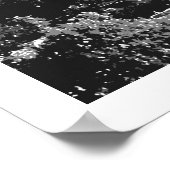 エッフェルタワー白黒 ポスター (角)